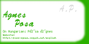 agnes posa business card